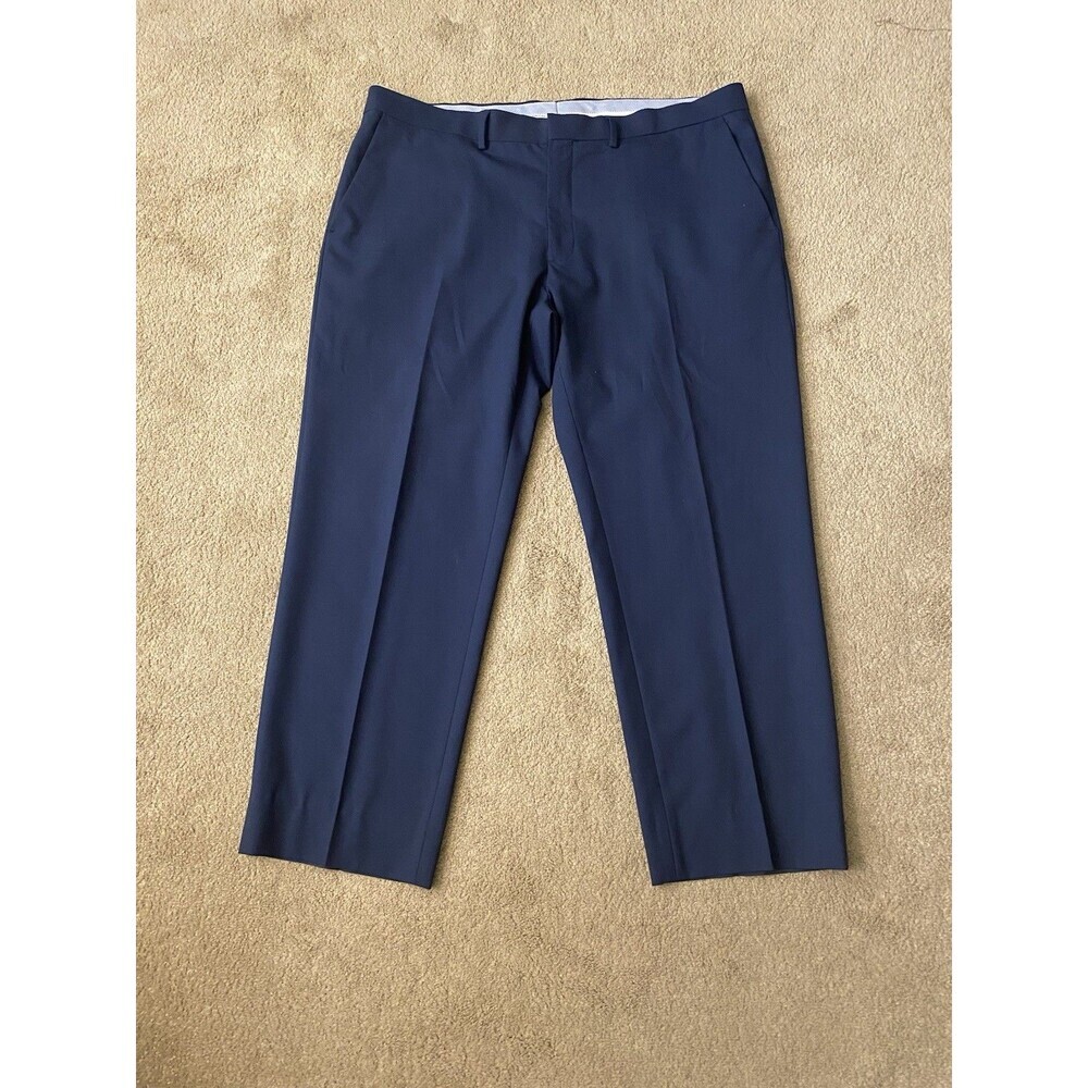 J. M. Haggar Navy Blue Dress Pants Classic Fit Wardrobe Staple Men’s Size 40x30